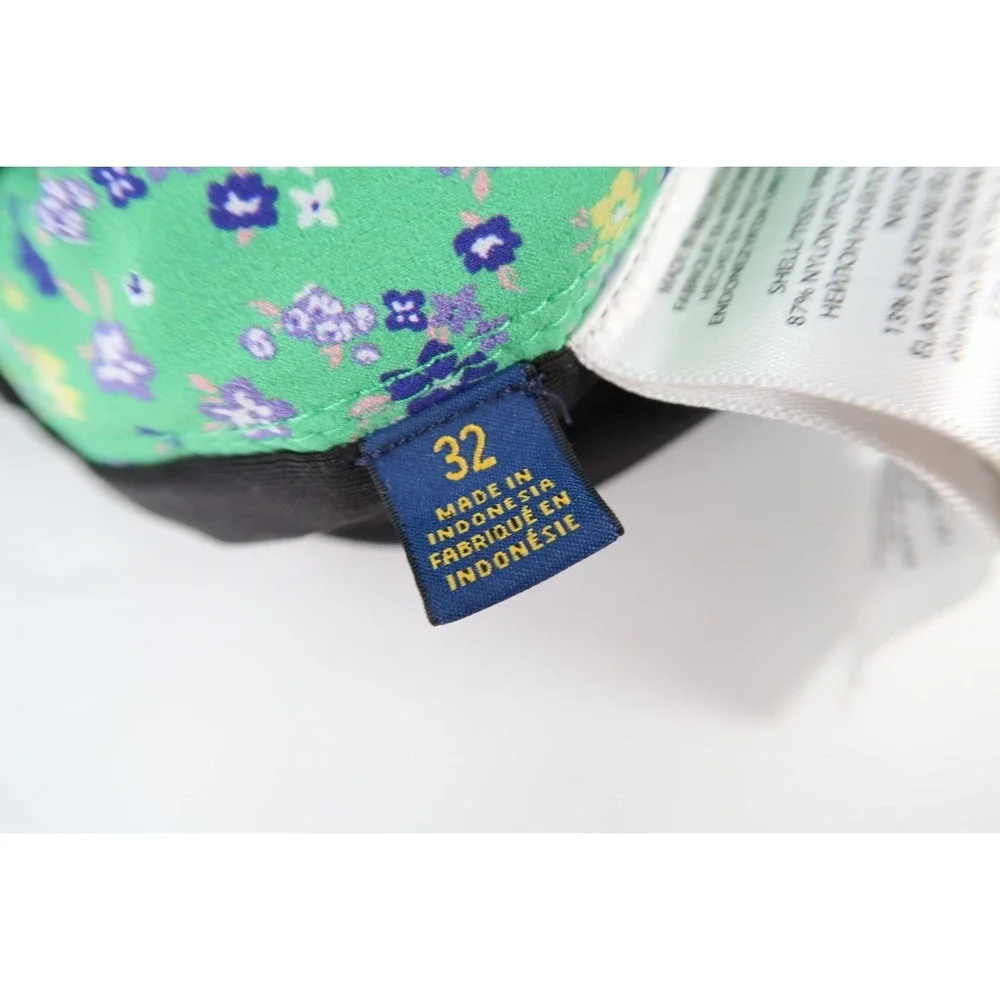 Polo Ralph Lauren Golf Shorts Mens 32 Green Floral Print Performance Lined Nylon